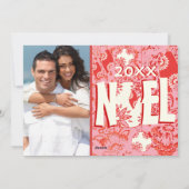  Foral Noel Ornament - Fotokaart Feestdagenkaart (Achterkant)