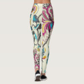 Foral Women's Leggings: Verhoog uw stijl legging (Achterkant)
