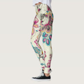 Foral Women's Leggings: Verhoog uw stijl legging (Links)