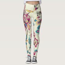 Foral Women's Leggings: Verhoog uw stijl legging