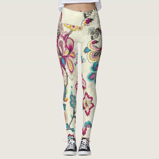 Foral Women's Leggings: Verhoog uw stijl legging (Voorkant)