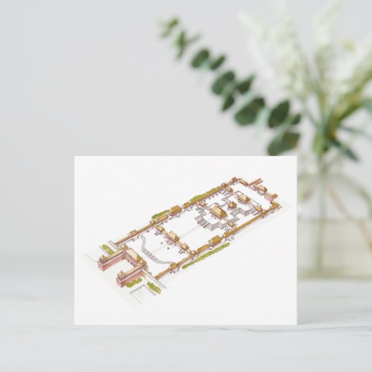 Forbbiden City Peking. Detail Briefkaart (Staand voorkant)