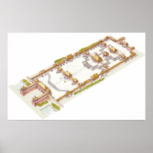 Forbbiden City Peking. Detail Poster