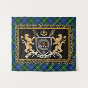 Forbes Clan Badge & Motto w/Lions Wandkleed
