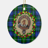 Forbes Clan Badge & Tartan Persoonlijke mas Keramisch Ornament (Links)
