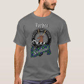 Forbes Clan Badge & Tartan T-Shirt (Voorkant)
