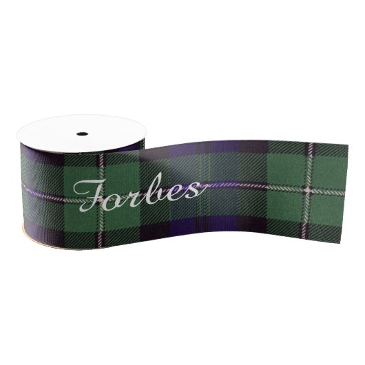 Forbes clan Pset Scottish tartan Grosgrain Lint (Spoel)
