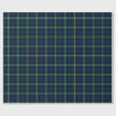 Forbes Clan Tartan Groen en Blauw Schots Plaid Cadeaupapier (Vlak)