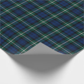Forbes Clan Tartan Groen en Blauw Schots Plaid Cadeaupapier (Hoek)
