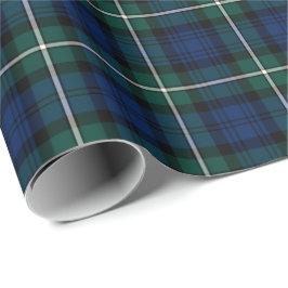 Forbes Clan Tartan Groen en Blauw Schots Plaid Cadeaupapier