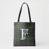 Forbes Clan Tartan Monogram Tote Bag (Voorkant)