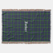 Forbes Clan Tartan Pset Custom Throw Blanket Deken (Voorkant)