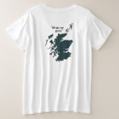 Forbes Clan Women's Plus Size Raglan T-Shirt (Design achterkant)