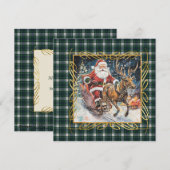 Forbes Dress Scottish Tartan Christmas  Feestdagenkaart (Voorkant / Achterkant)