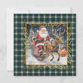 Forbes Dress Scottish Tartan Christmas  Feestdagenkaart (Voorkant)