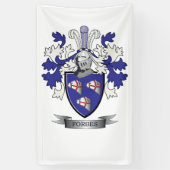 Forbes Family Crest Coat of Arms Spandoek (Verticaal)