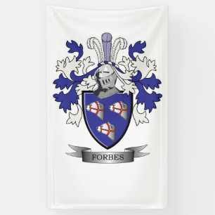 Forbes Family Crest Coat of Arms Spandoek