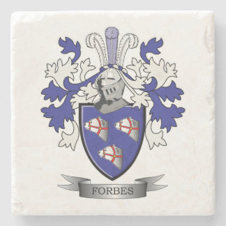Forbes Family Crest Coat of Arms Stenen Onderzetter