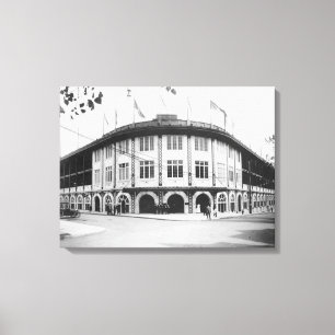 Forbes Field Stadium Pittsburgh Baseball Canvas Afdruk