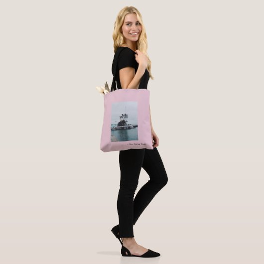 Forbes Island San Francisco, Californische Canvas Tote Bag (Op model)
