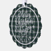 Forbes Jurk Schotse Tartan Kerstmis Ornament Kaart (Links)