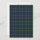 Forbes Plaid Thistle bruiloft uitnodiging (Achterkant)