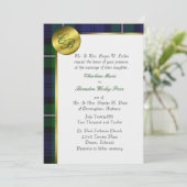 Forbes Pset Monogram Weddenschap Kaart (Staand voorkant)