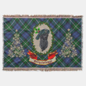 Forbes Scottie Dog Kerstmis Throw Blanket Deken (Voorkant)
