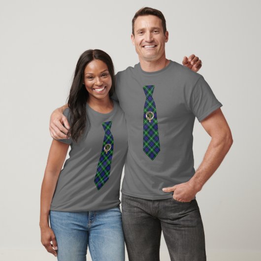Forbes Scottish Badge & Tartan Necktie  T-shirt (Unisex)