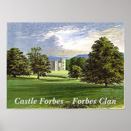 Forbes Scottish Clan Castle Forbes Aberdeenshire Poster