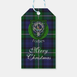 Forbes Scottish Clan Tartan & Crest Cadeaulabel