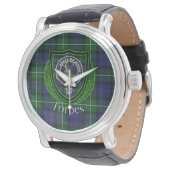 Forbes Scottish Clan Tartan & Crest Horloge (Gekanteld)