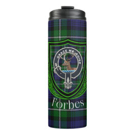Forbes Scottish Clan Tartan & Crest Thermosbeker