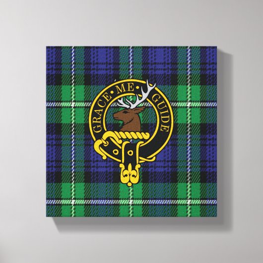 Forbes Scottish Crest en Tartan Canvas print (Voorkant)