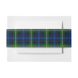 Forbes Scottish Tartan Belly Band Uitnodigingen Wikkel