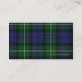 Forbes Scottish Tartan Pset Visitekaartje (Achterkant)
