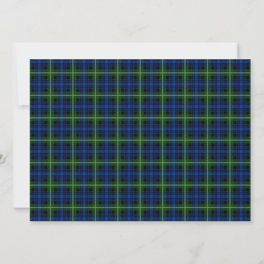 Forbes Scottish Wedding Invitation Kaart (Achterkant)