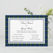 Forbes Scottish Wedding Invitation Kaart (Staand voorkant)