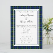 Forbes Scottish Wedding Invitation Kaart (Staand voorkant)