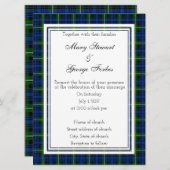 Forbes Scottish Wedding Invitation Kaart (Voorkant / Achterkant)