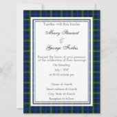 Forbes Scottish Wedding Invitation Kaart (Voorkant)
