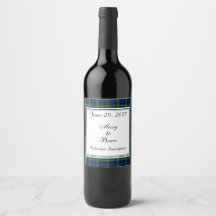 Forbes Scottish Wedding Wine Label