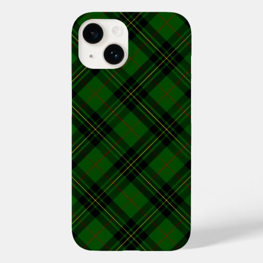 Forbes tartan green black plaid Case-Mate iPhone case (Achterkant)