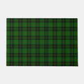 Forbes tartan green black plaid deurmat (Voorkant)