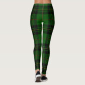 Forbes tartan green black plaid leggings (Achterkant)