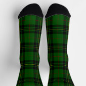 Forbes tartan green black plaid sokken (Top)