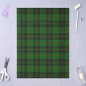 Forbes tartan green black plaid tissuepapier (Craft)