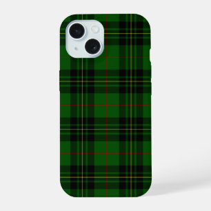Forbes tartan groen zwart geruit iPhone 15 case