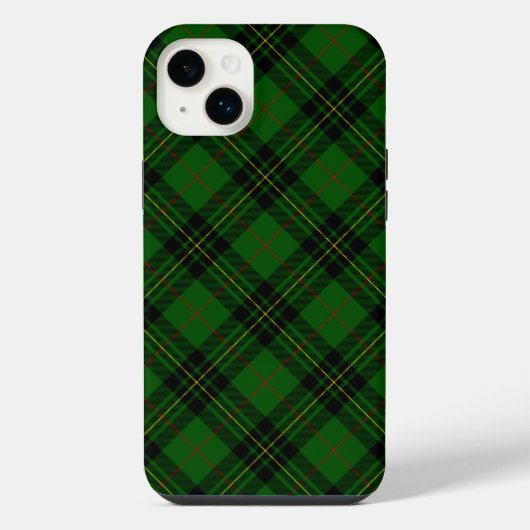 Forbes tartan groen zwart geruit iPhone hoesje (Achterkant)