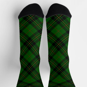 Forbes tartan groen zwart geruit sokken